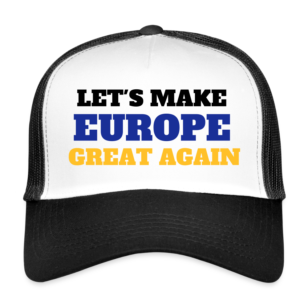 Classic Trucker MEGA Cap - white/black