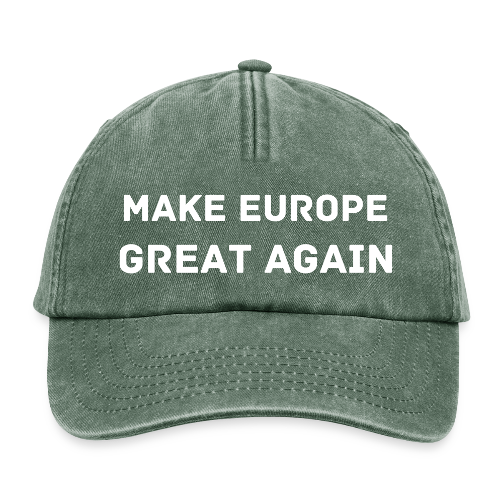 Relaxed Vintage Cap - vintage bottle green 